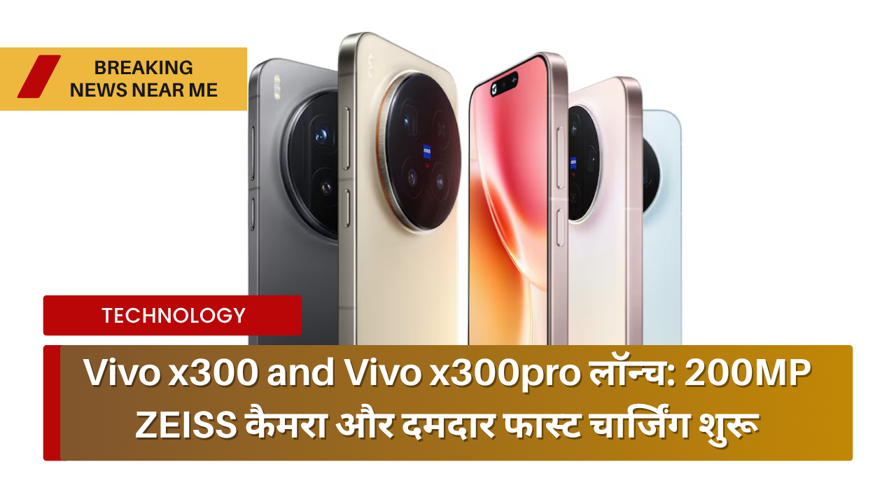 Vivo x300 and Vivo x300pro लॉन्च 200MP ZEISS कैमरा और दमदार 90W फास्ट चार्जिंग के साथ नई फ्लैगशिप सीरीज शुरू
