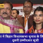 बसपा ने बिहार विधानसभा चुनाव के लिए जारी की दूसरी उम्मीदवार सूची