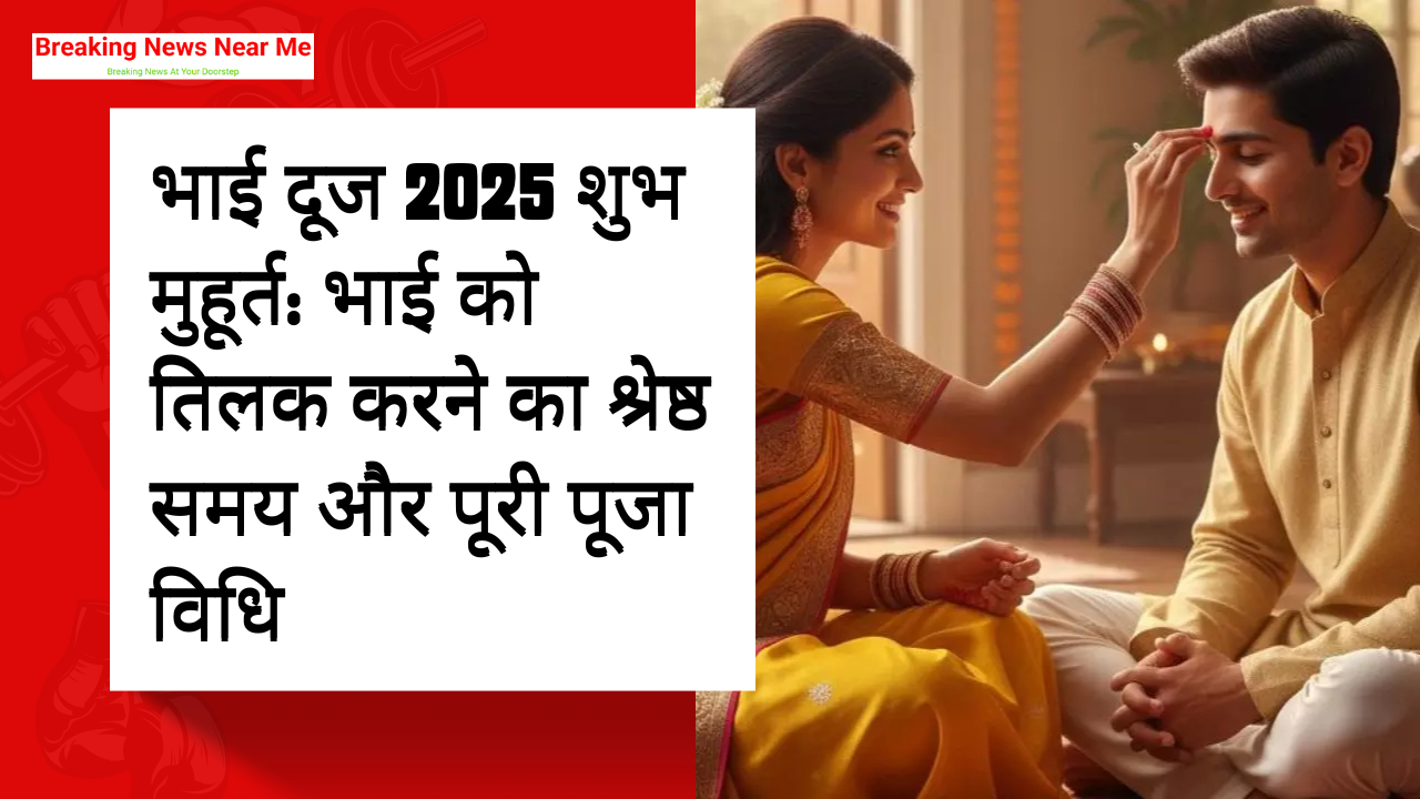 भाई दूज 2025 शुभ मुहूर्त: भाई को तिलक करने का श्रेष्ठ समय और पूरी पूजा विधि