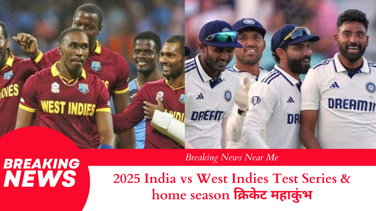 2025 India vs West Indies Test Series & home season क्रिकेट महाकुंभ