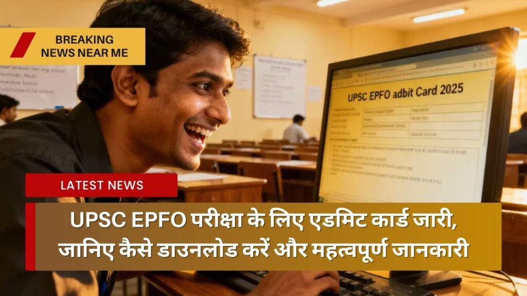 UPSC EPFO परीक्षा के लिए एडमिट कार्ड जारी, जानिए कैसे डाउनलोड करें और महत्वपूर्ण जानकारी