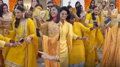 Smriti Mandhana और Palash Muchhal की हल्दी में छाया रंग और संगीत का जश्न