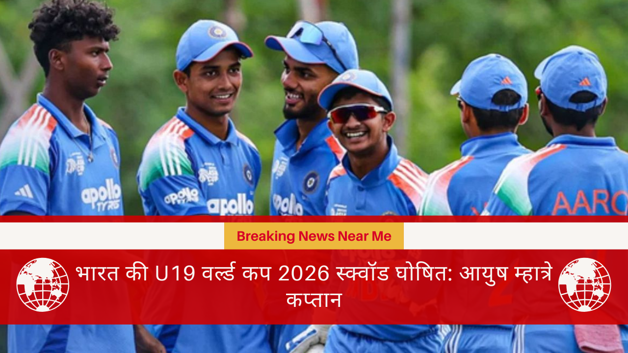 भारत की U19 वर्ल्ड कप 2026 स्क्वॉड घोषित: आयुष म्हात्रे कप्तान