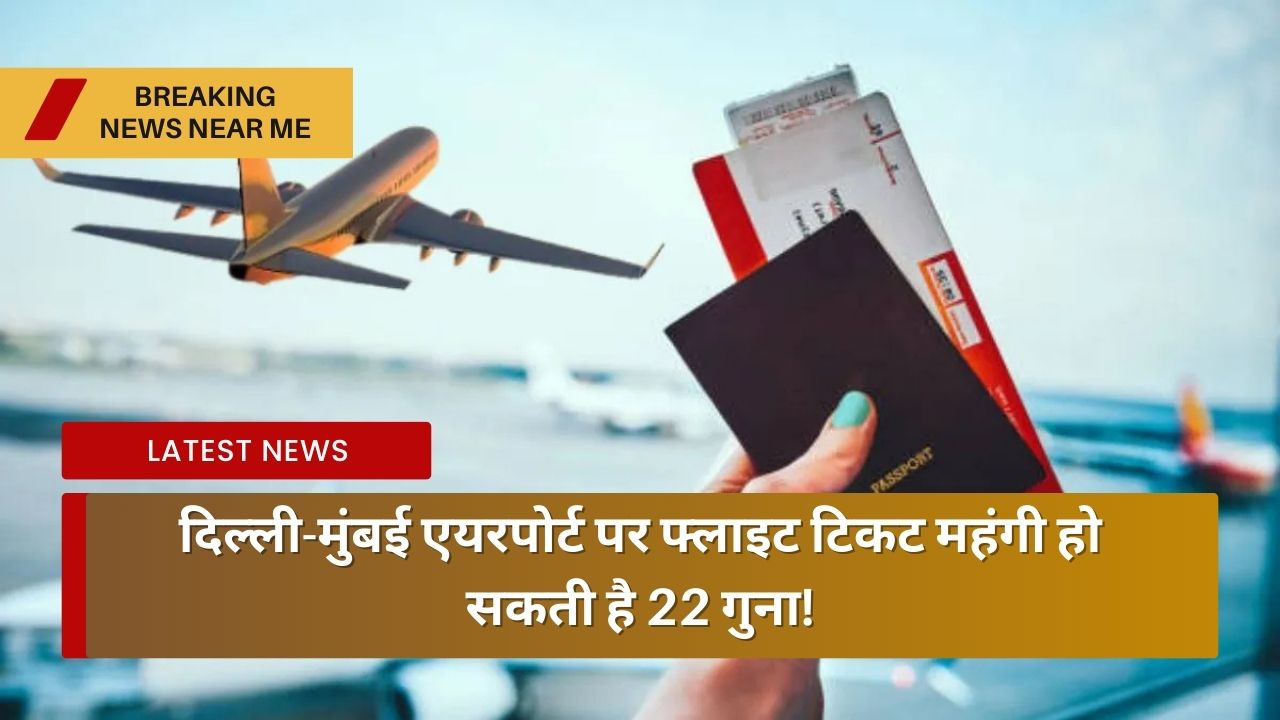 दिल्ली-मुंबई एयरपोर्ट पर फ्लाइट टिकट महंगी हो सकती है 22 गुना!