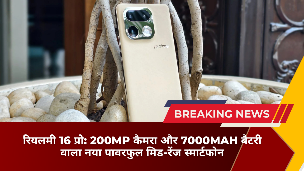 रियलमी 16 प्रो: 200MP कैमरा और 7000mAh बैटरी वाला नया पावरफुल मिड-रेंज स्मार्टफोन