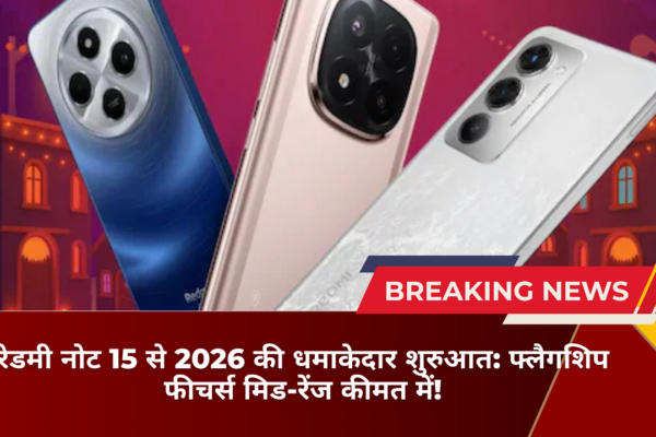 रेडमी नोट 15 से 2026 की धमाकेदार शुरुआत: फ्लैगशिप फीचर्स मिड-रेंज कीमत में!